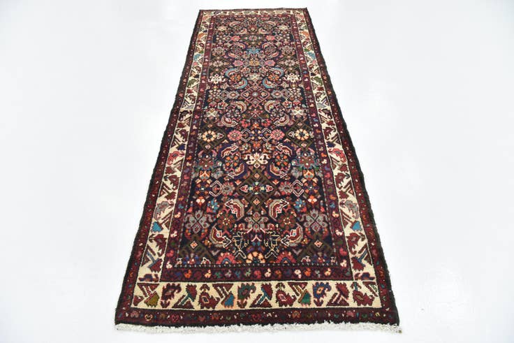 Detail image of 100cm x 290cm anudado a mano Shahsavand Alfombra Persa Lana Pasillera