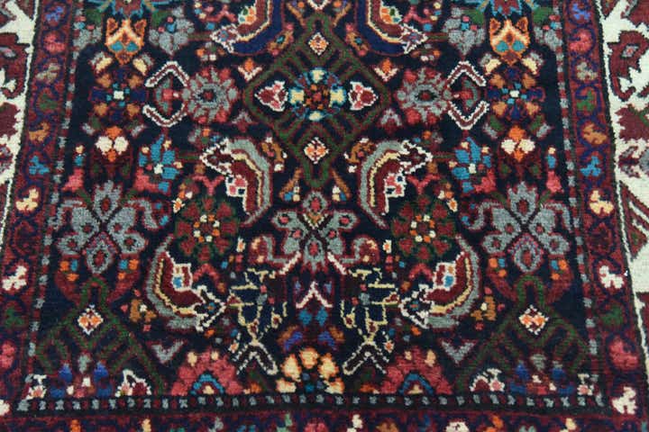 3' 4 x 9' 7 Hand Knotted Shahsavand Persian Wool Runner Rug