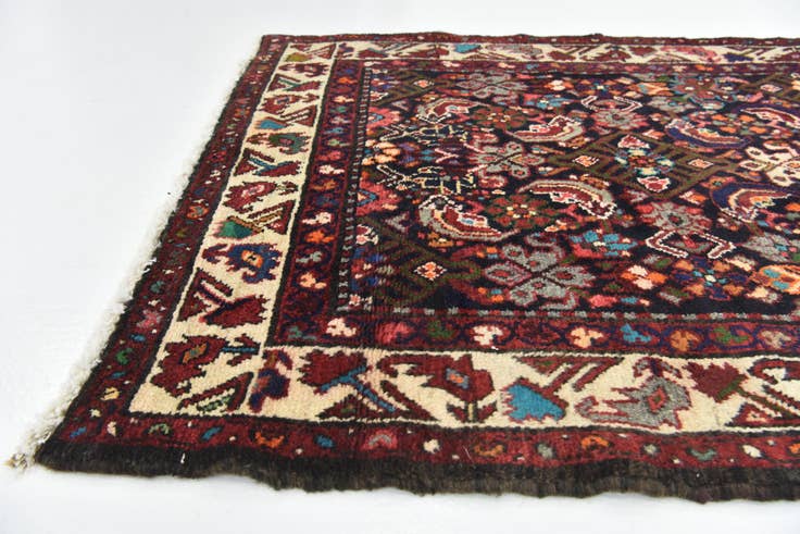 Detail image of 100cm x 290cm anudado a mano Shahsavand Alfombra Persa Lana Pasillera