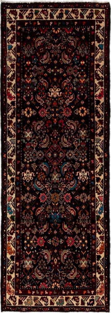 3' 4 x 9' 7 Hand Knotted Shahsavand Persian Wool Runner Rug
