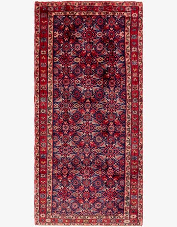 4' 6 x 10' Hand Knotted Shahsavand Persian Wool Runner Rug