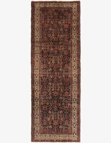 3' 5 x 9' 9 Hand Knotted Shahsavand Persian Wool Runner Rug