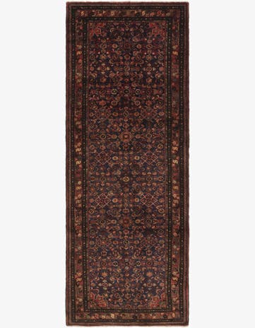 4' x 10' 10 Hand Knotted Shahsavand Persian Wool Runner Rug