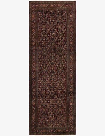 3' 10 x 11' 3 Hand Knotted Shahsavand Persian Wool Runner Rug