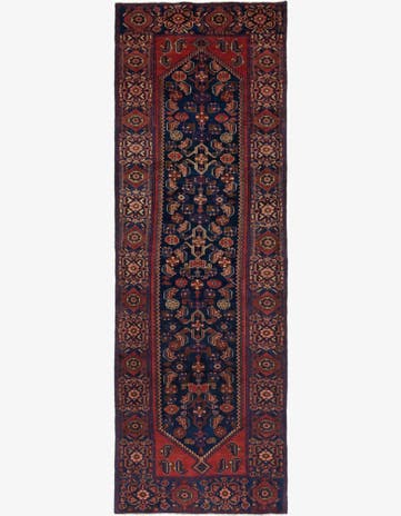 3' 7 x 10' 4 Hand Knotted Shahsavand Persian Wool Runner Rug