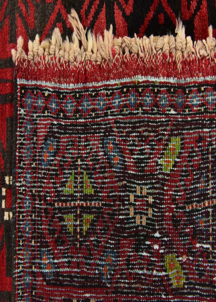 4' 10 x 9' 10 Hand Knotted Shiraz Persian Wool Runner Rug