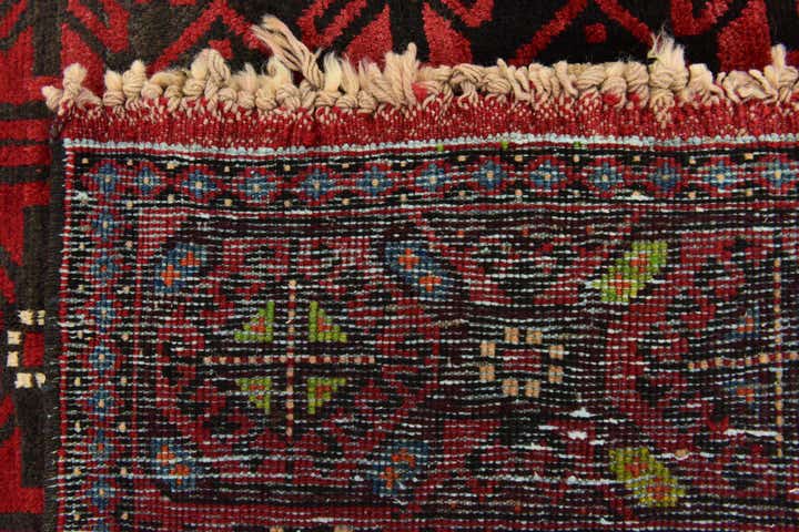 4' 10 x 9' 10 Hand Knotted Shiraz Persian Wool Runner Rug