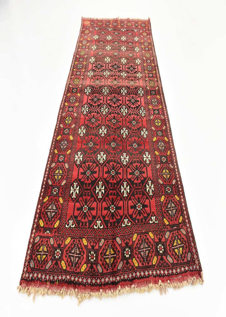 4' 10 x 9' 10 Hand Knotted Shiraz Persian Wool Runner Rug