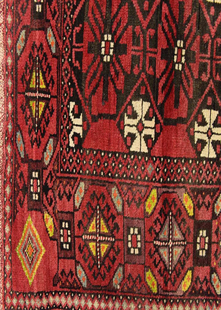 4' 10 x 9' 10 Hand Knotted Shiraz Persian Wool Runner Rug