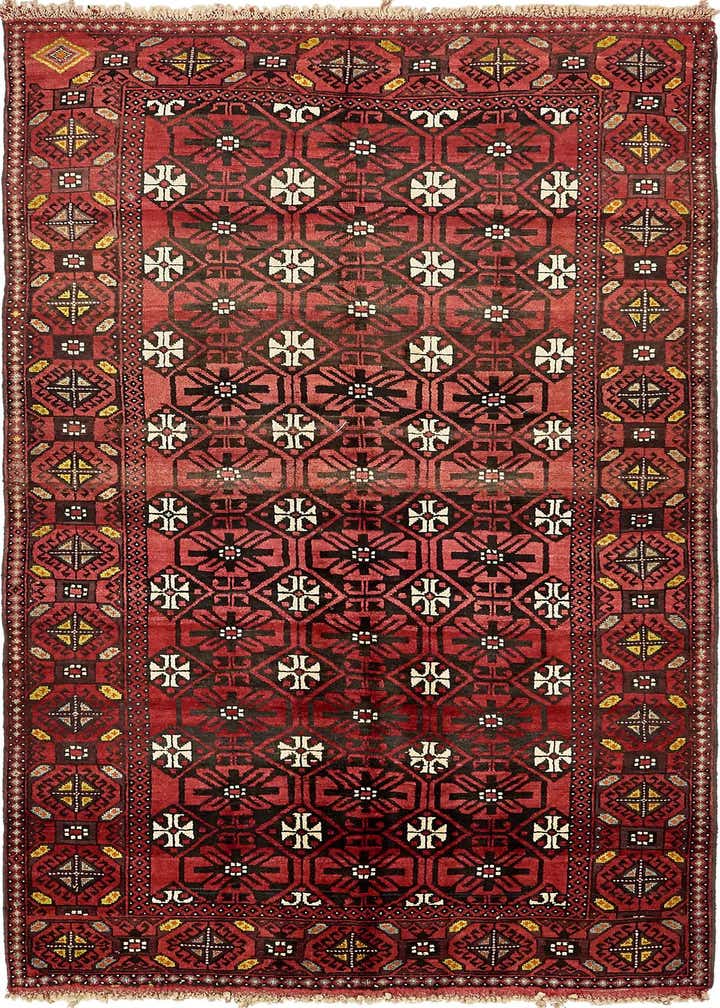 4' 10 x 9' 10 Hand Knotted Shiraz Persian Wool Runner Rug