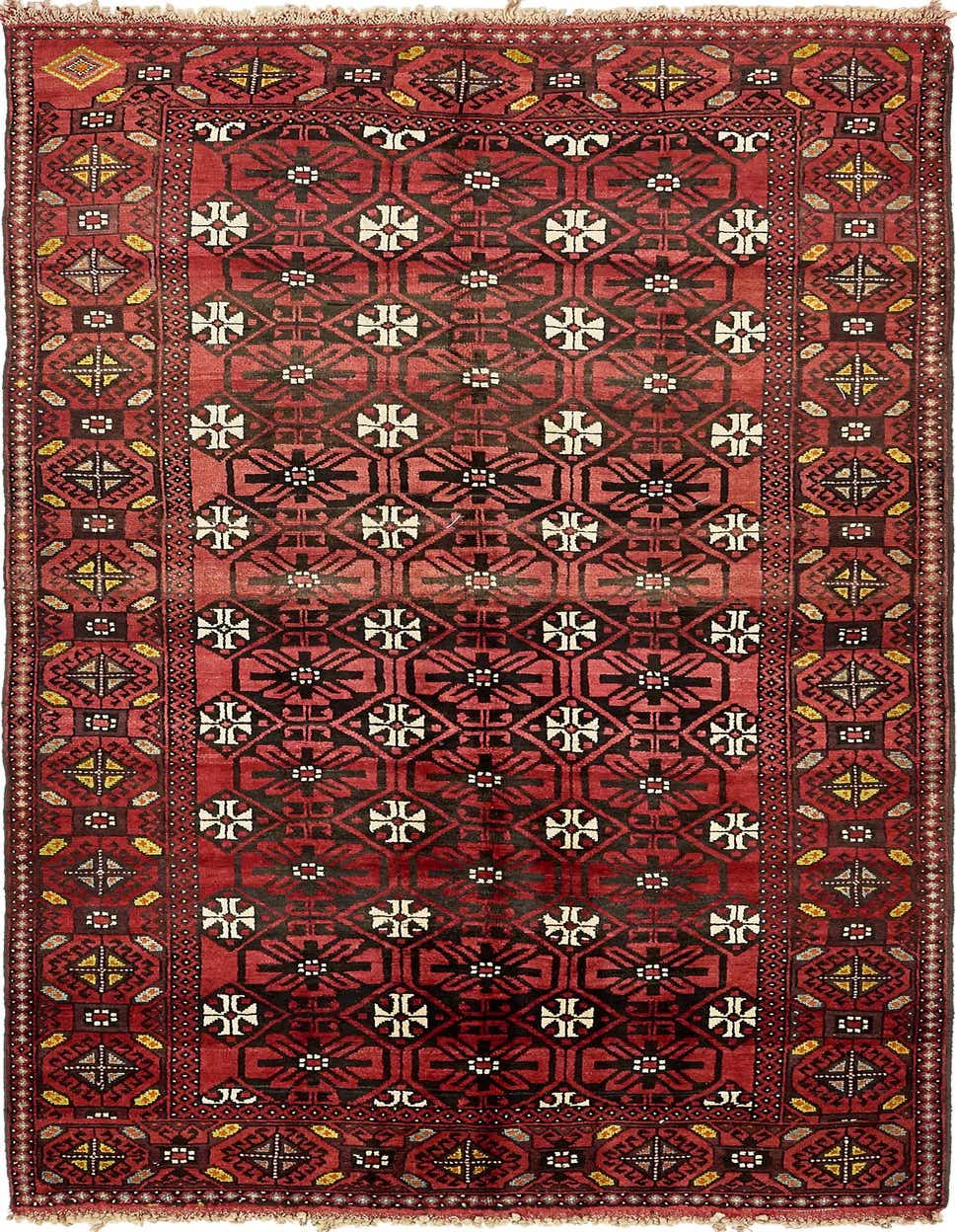 4' 10 x 9' 10 Hand Knotted Shiraz Persian Wool Runner Rug