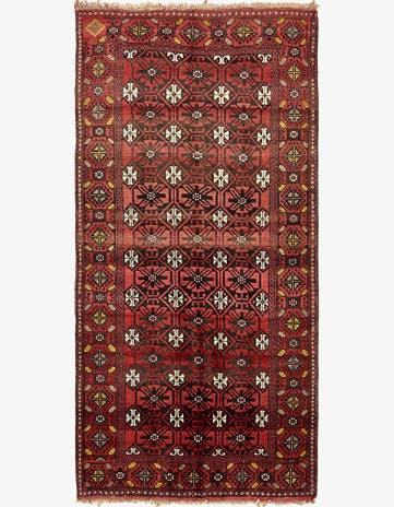 4' 10 x 9' 10 Hand Knotted Shiraz Persian Wool Runner Rug