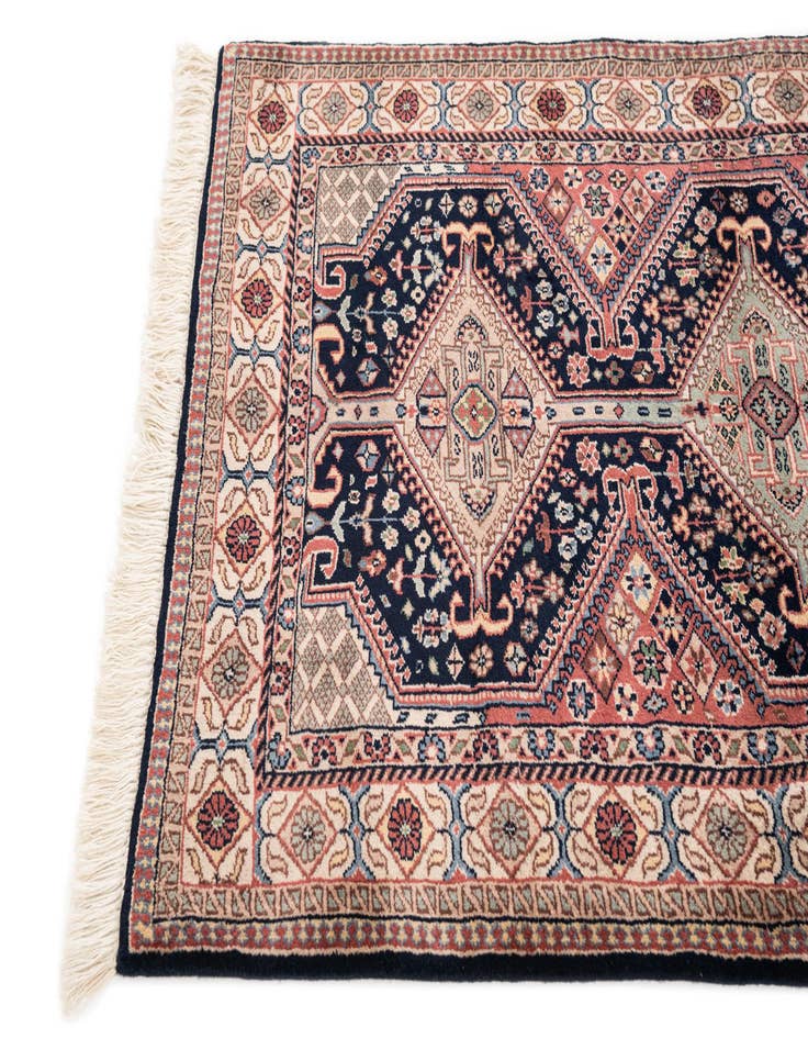 Detail image of 3' x 9' 9  Hand Knotted Shirvan Wool Runner Rug