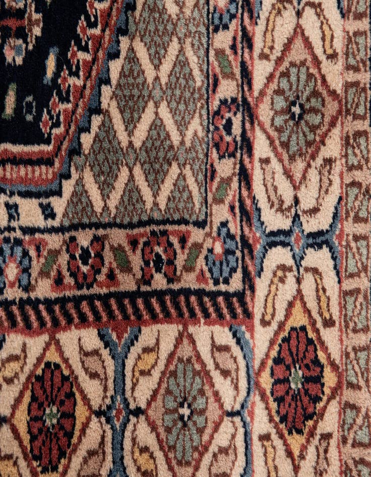 Detail image of 3' x 9' 9  Hand Knotted Shirvan Wool Runner Rug