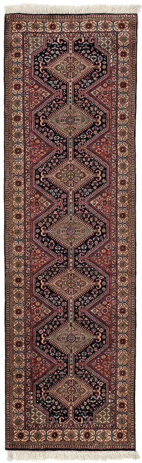 Detail image of 3' x 9' 9 Hand Knotted Shirvan Wool Runner Rug