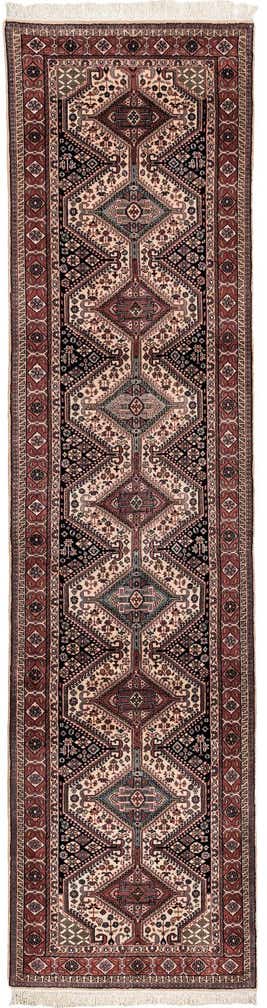 3' x 11' 3 Hand Knotted Shirvan Wool Runner Rug