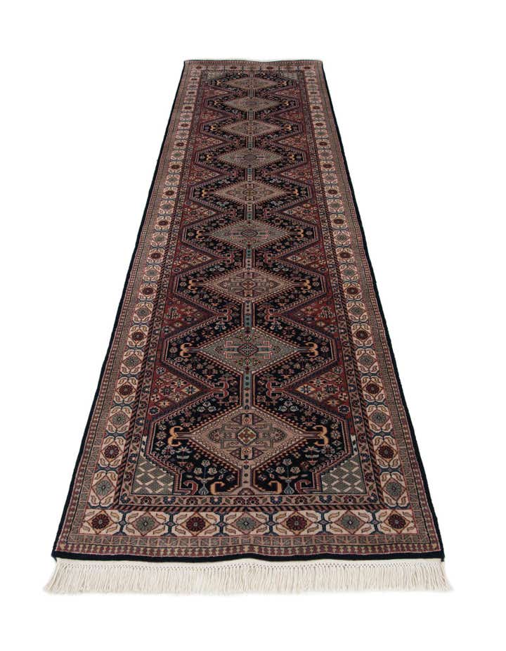 3' x 11' 3 Hand Knotted Shirvan Wool Runner Rug