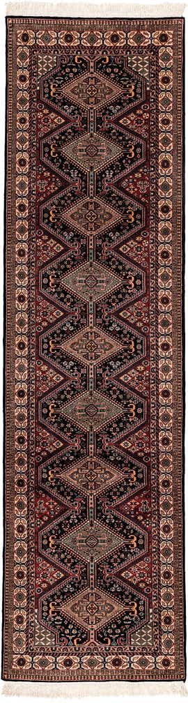 3' x 11' 3 Hand Knotted Shirvan Wool Runner Rug