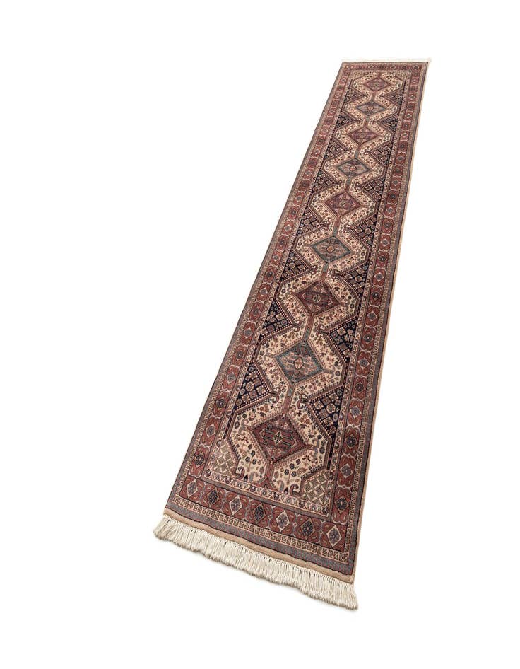 Detail image of 3' x 11'  Hand Knotted Shirvan Wool Runner Rug