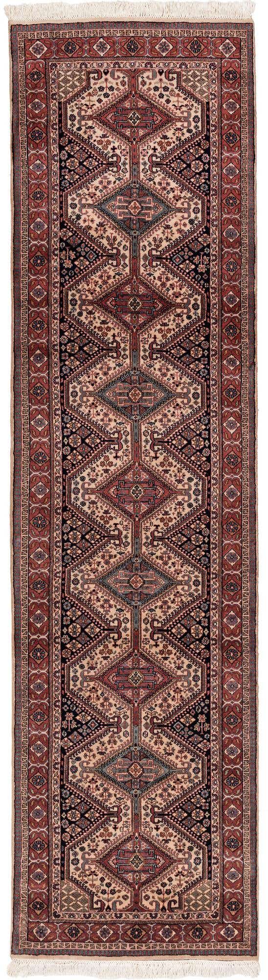 3' x 11' Hand Knotted Shirvan Wool Runner Rug