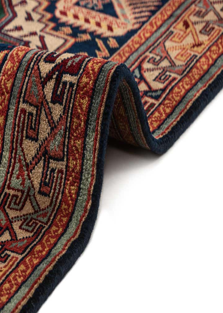 3' 10 x 9' 8 Hand Knotted Shirvan Wool Runner Rug