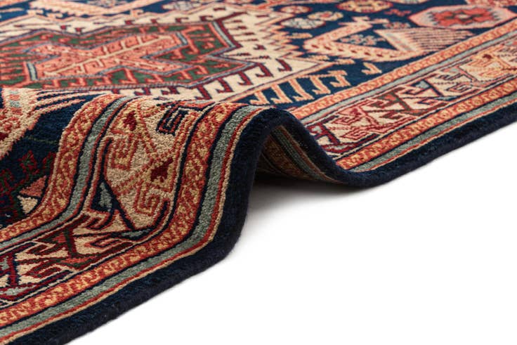 Detail image of 3' 7 x 10' Hand Knotted Shirvan Oriental Wool Runner Rug
