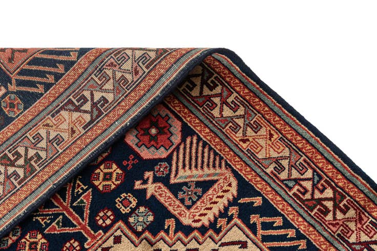 Detail image of 3' 7 x 10' Hand Knotted Shirvan Oriental Wool Runner Rug
