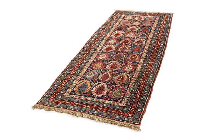 3' 10 x 9' 10 Hand Knotted Shirvan Wool Runner Rug