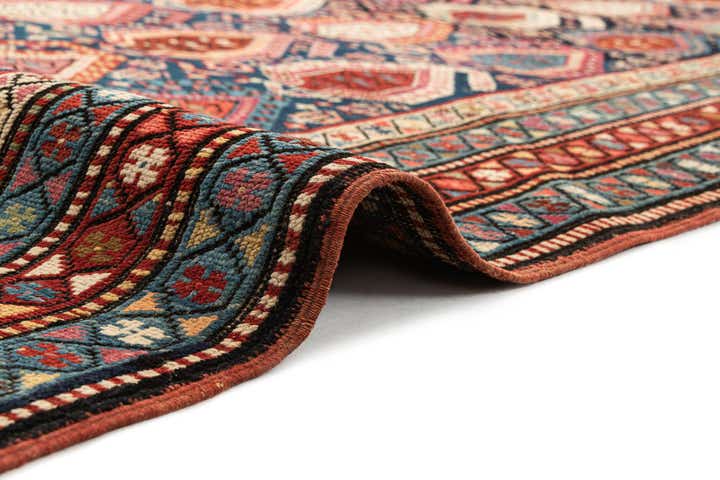 3' 10 x 9' 10 Hand Knotted Shirvan Wool Runner Rug