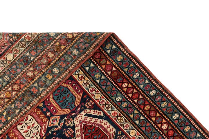 3' 10 x 9' 10 Hand Knotted Shirvan Wool Runner Rug