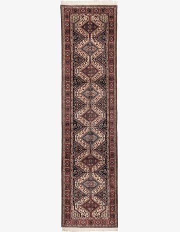 3' x 11' 3 Hand Knotted Shirvan Wool Runner Rug