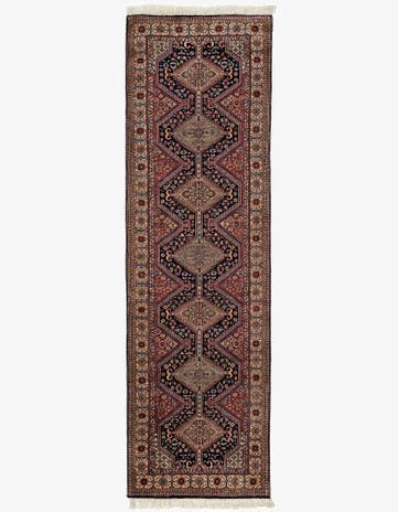 3' x 9' 9 Hand Knotted Shirvan Wool Runner Rug