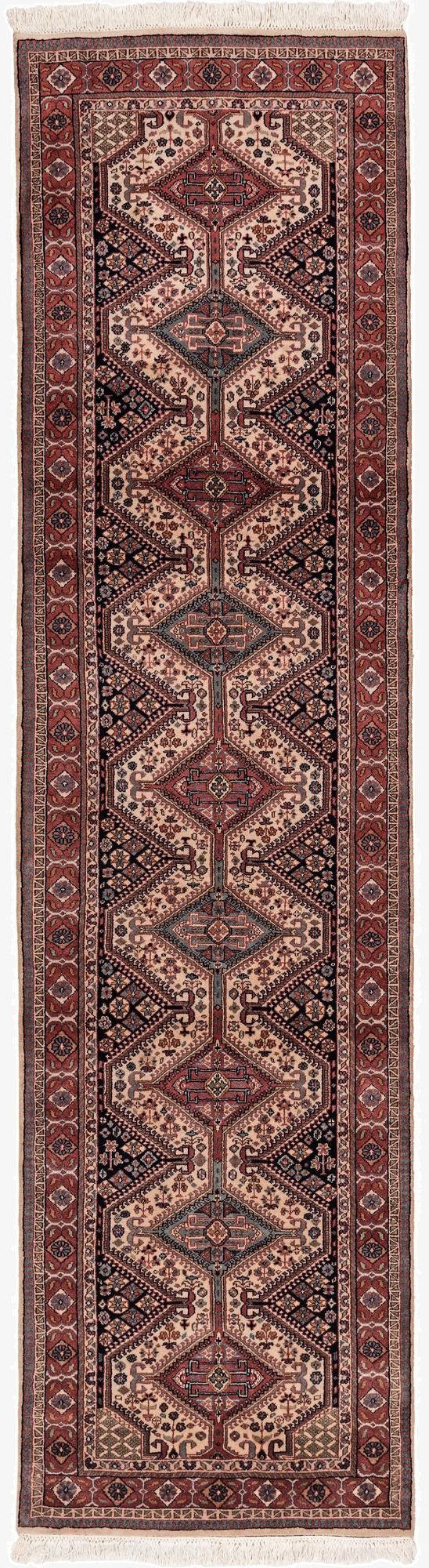 3' x 11'  Hand Knotted Shirvan Wool Runner Rug