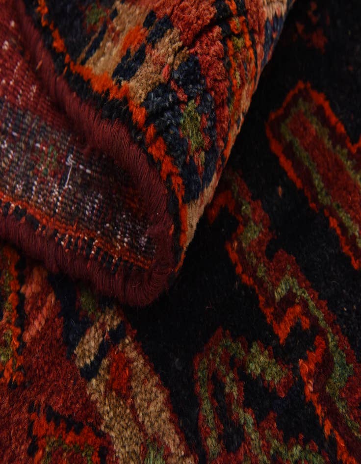 Detail image of 4' 5 x 9' Hand Knotted Sirjan Persian Wool Runner Rug