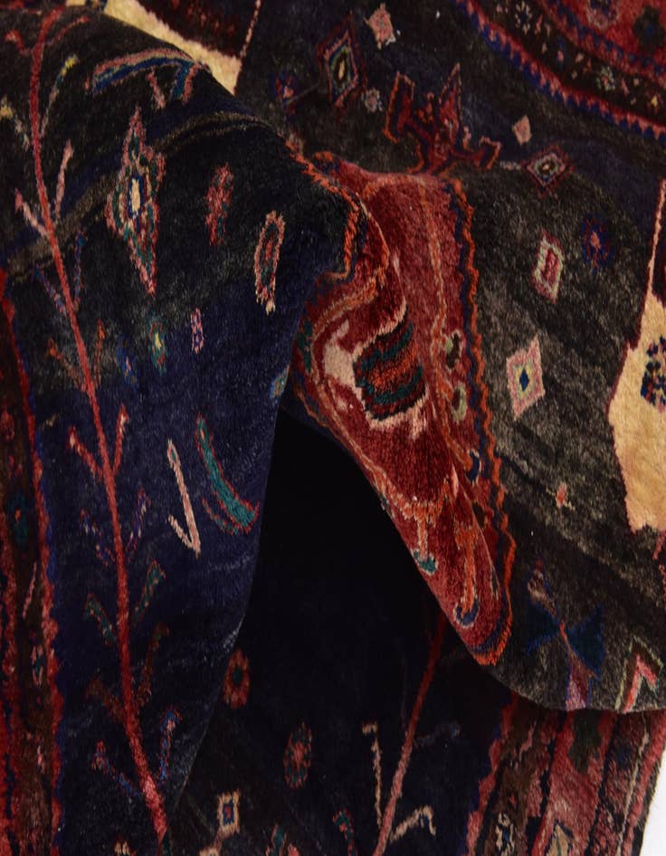 Detail image of 4' 5 x 9' 10 Hand Knotted Sirjan Persian Wool Runner Rug