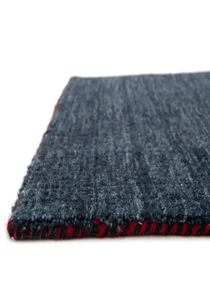2' 7 x 6' 7 Hand Knotted Solid Gabbeh Wool Runner Rug