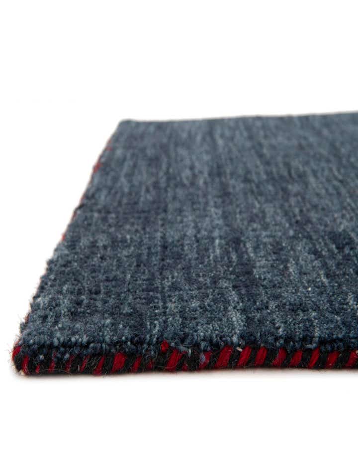 2' 7 x 6' 7 Hand Knotted Solid Gabbeh Wool Runner Rug