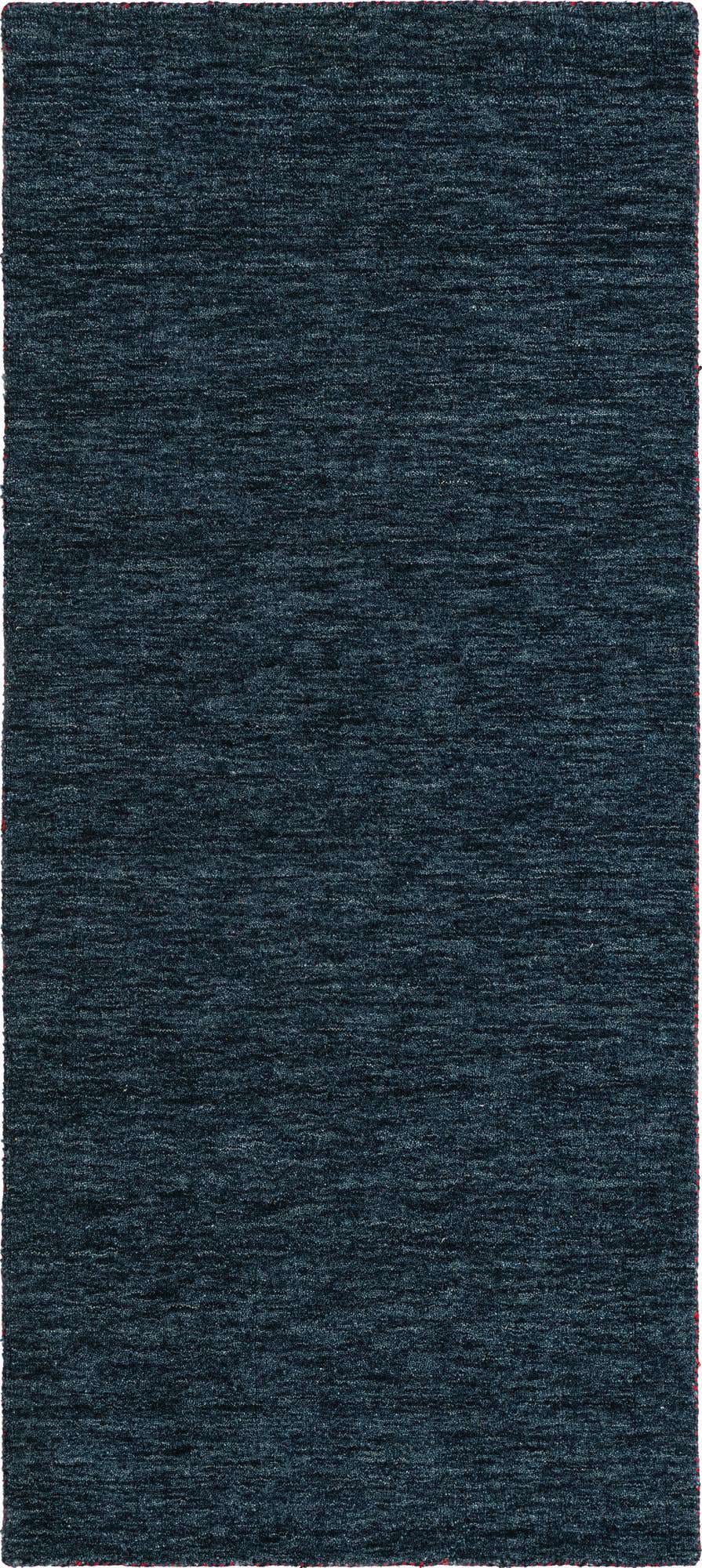 2' 7 x 6' 7 Hand Knotted Solid Gabbeh Wool Runner Rug