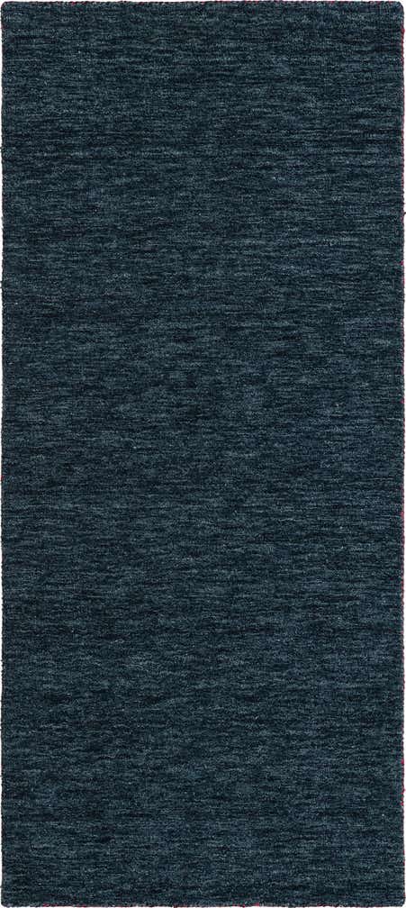 2' 7 x 6' 7 Hand Knotted Solid Gabbeh Wool Runner Rug
