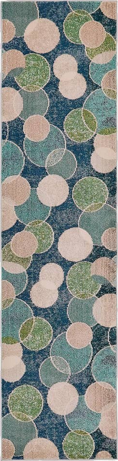 Detail image of 2' 7 x 10' Washable Theia Runner Rug