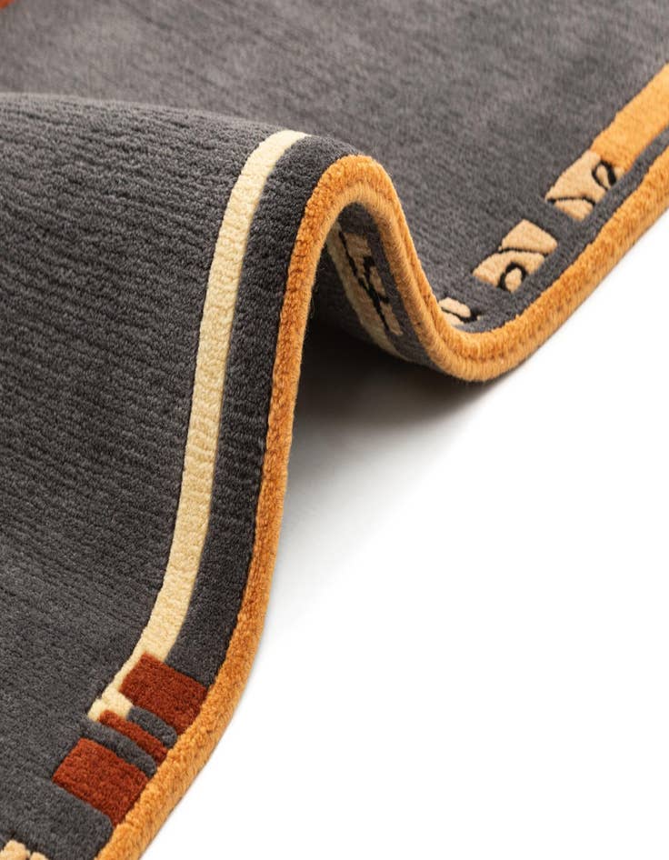 Detail image of 2' 3 x 4' 3 Hand Knotted Tibet Wool Runner Rug