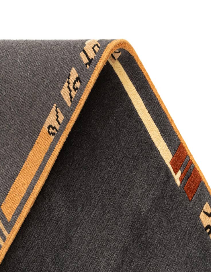 Detail image of 2' 3 x 4' 3  Hand Knotted Tibet Wool Runner Rug