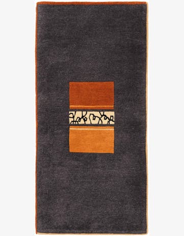 2' 3 x 4' 3 Hand Knotted Tibet Wool Runner Rug