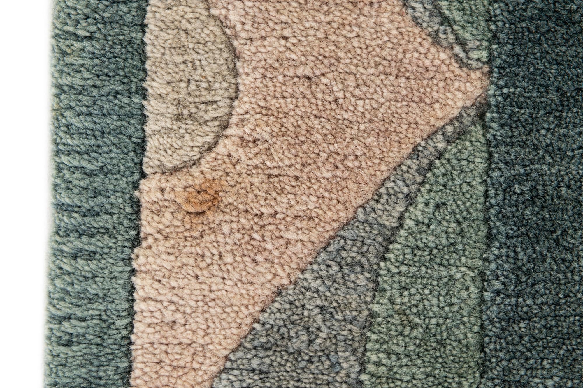 2' 6 x 8' Hand Knotted Tibet Wool Runner Rug