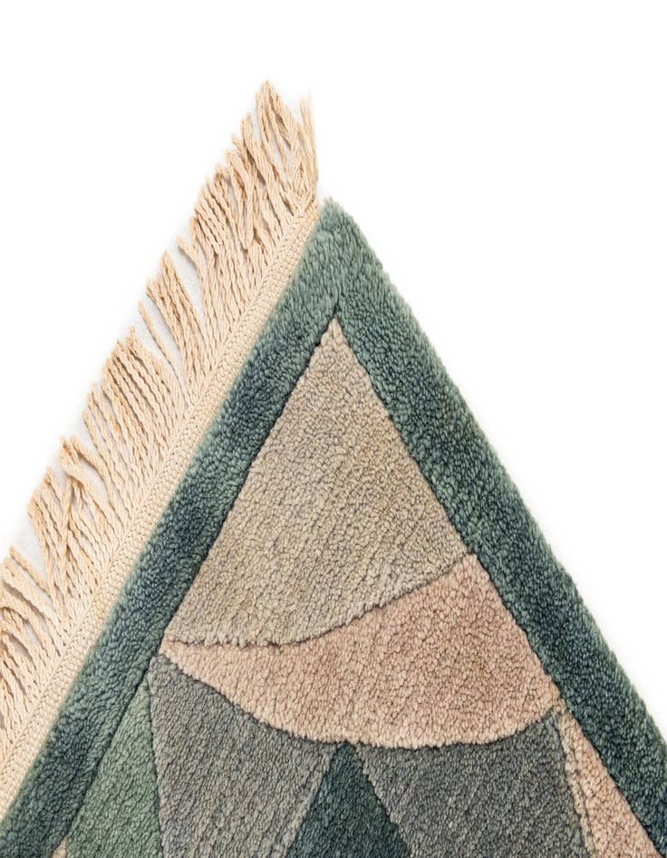 Detail image of 2' 6 x 8'  Hand Knotted Tibet Wool Runner Rug