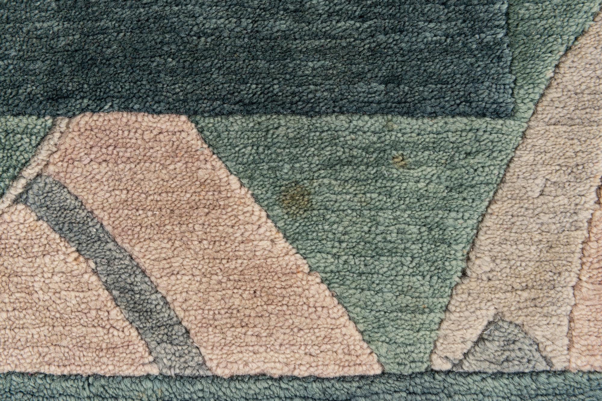 2' 6 x 8' Hand Knotted Tibet Wool Runner Rug