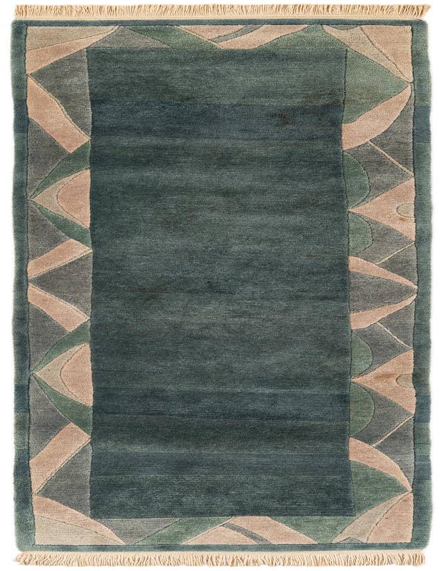 Detail image of 2' 6 x 8' Hand Knotted Tibet Wool Runner Rug