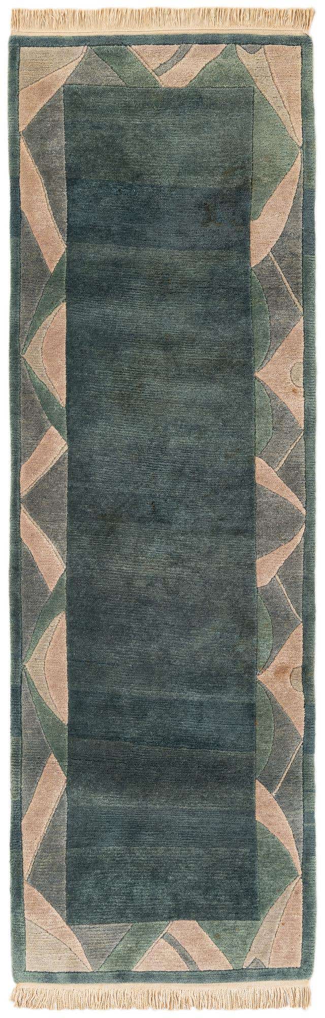 2' 6 x 8' Hand Knotted Tibet Wool Runner Rug