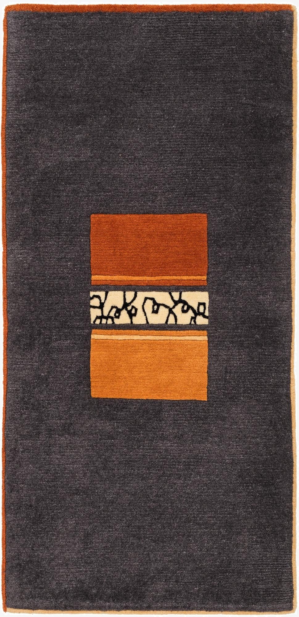 2' 3 x 4' 3  Hand Knotted Tibet Wool Runner Rug