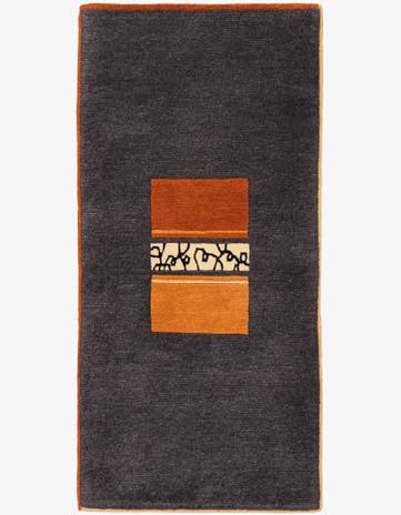 2' 3 x 4' 3 Hand Knotted Tibet Wool Runner Rug